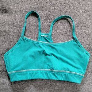 Adidas Small Sports Bra Teal Blue Green Climalite Climacool Soft